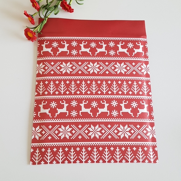 🎅🏼20 pcs Kraft Christmas Bubble Mailers 7.25"x9.25" - Picture 2 of 3